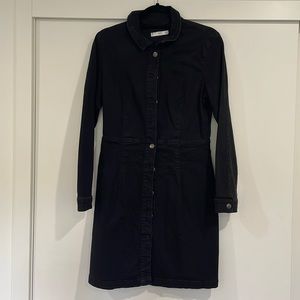 Mango black denim dress